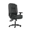 Task Chairs Sadie High-Back Task Chair, Height Adjustable Arms, Height Adjustable Back, Black Leather (BSXVST331)