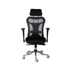 Executive/Managerial Chairs MooreCo Ergo Mesh Back Fabric Executive Chair, Black (34434)