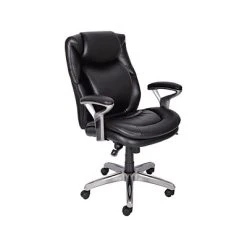 Executive/Managerial Chairs Serta AIR Bonded Leather Executive Chair, Black (CHR200100)