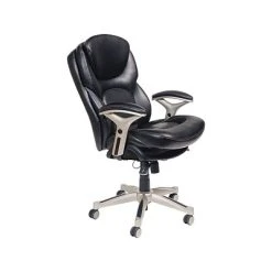 Executive/Managerial Chairs Serta Back In Motion Leather Executive Chair, Black (CHR200006)
