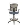 Drafting Chairs Tempur-Pedic Mesh Back Fabric Drafting Stool, Navy (TP8200-NAVY)