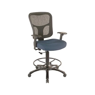 Tempur-Pedic Mesh Back Fabric Drafting Stool, Navy (TP8200-NAVY) Drafting Chairs Tempur-Pedic Mesh Back Fabric Drafting Stool, Navy (TP8200-NAVY) -Coreproducts sp46777937 s7