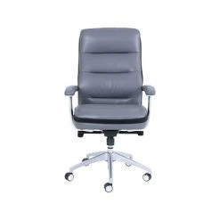 Task Chairs Beautyrest Platinum Bonded Leather Computer And Desk Chair, Gray (49404)
