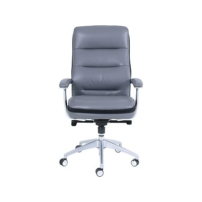 Task Chairs Beautyrest Platinum Bonded Leather Computer And Desk Chair, Gray (49404)