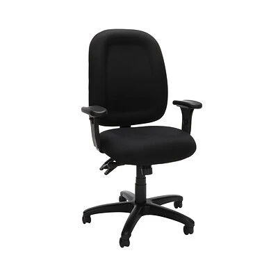 Task Chairs OFM Core Collection Ergonomic Task Chair With Arms, Mid Back, In Black (125-805)