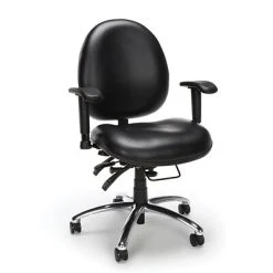 Task Chairs OFM Hi-Back Ergonomic Metal Computer & Desk Big & Tall Chair, 400 Lb. Capacity, Black (247-VAM-606)