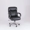 Task Chairs Safco 3500 Series Ergonomic Leather Executive Big & Tall Chair, 400 Lb. Capacity, Black (3503BL)