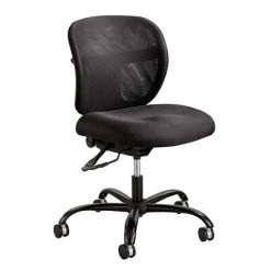 Big & Tall Chairs Safco Vue Ergonomic Mesh Computer & Desk Big & Tall Chair, 500 Lb. Capacity, Black (3397BL)