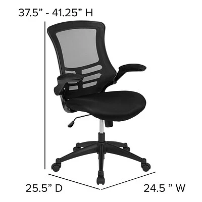 Task Chairs Flash Furniture Mesh Task Chair, Black (BL-X-5M-BK-GG) - Image 7