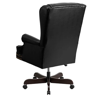 Executive/Managerial Chairs Flash Furniture Leathersoft Traditional Executive Chair, Black (CIJ600BK) - Image 4
