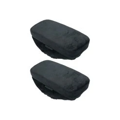 Chair Accessories Mind Reader Harmony Collection Fabric Arm Rests, Black, 2/Set (ARMREST2-BLK)