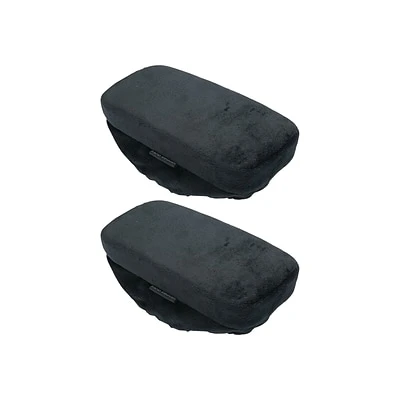 Chair Accessories Mind Reader Harmony Collection Fabric Arm Rests, Black, 2/Set (ARMREST2-BLK)