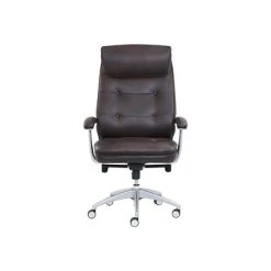 Big & Tall Chairs Beautyrest Royo Ergonomic Leather Executive Big & Tall Chair, 400 Lb. Capacity, Brown (51449)
