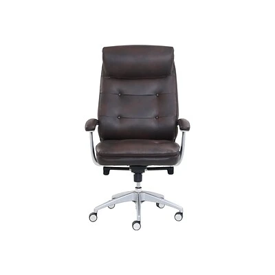 Big & Tall Chairs Beautyrest Royo Ergonomic Leather Executive Big & Tall Chair, 400 Lb. Capacity, Brown (51449)